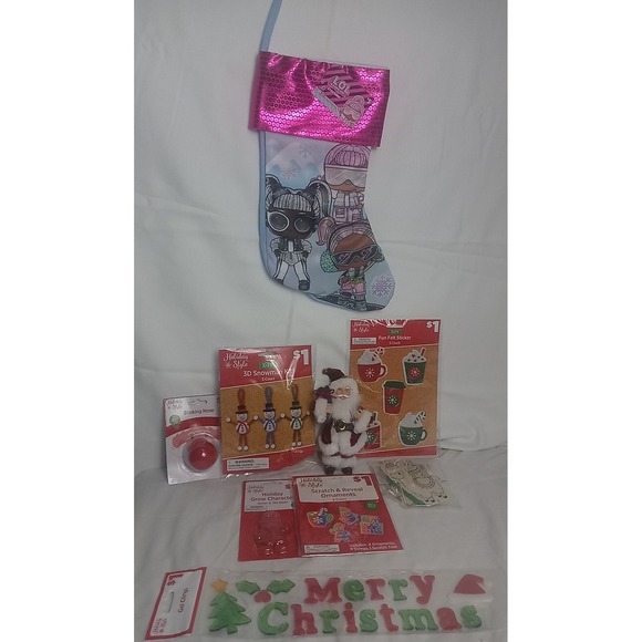 Other - LOL Suprise Dolls Stocking & Stocking Stuffers Christmas Crafts& Santa Ornament